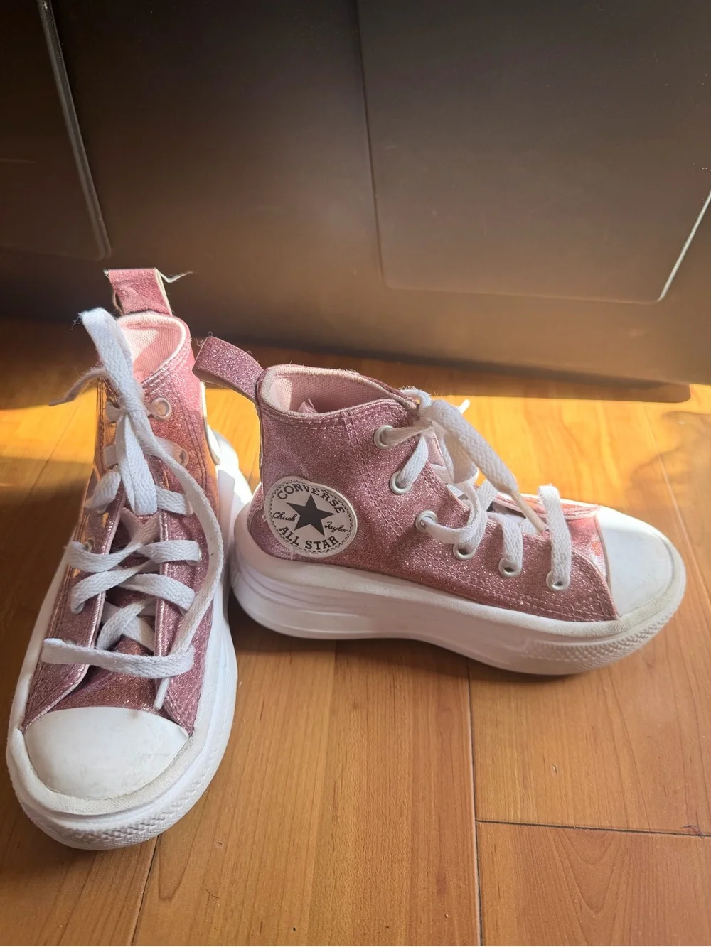 Converse Kids High-Top Glitter Sneakers - Pink